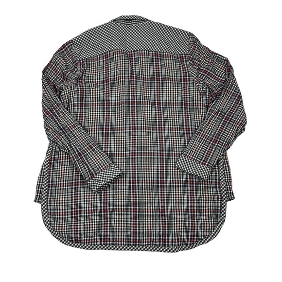 J. Jill Black and White Plaid Button Down Shirt NWOT Size Large - Picture 7 of 7